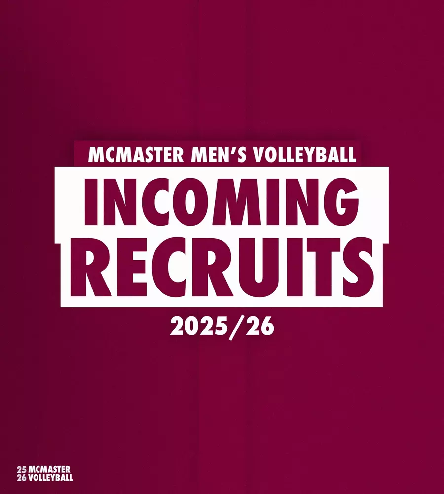 McMaster men’s volleyball welcomes incoming 2025–26 recruit
class