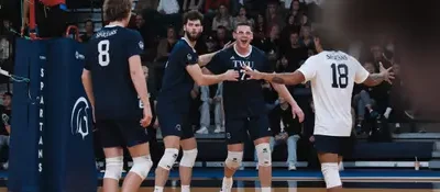 SCHMIDT LEADS SPARTANS TO THREE-SET WIN OVER UFV