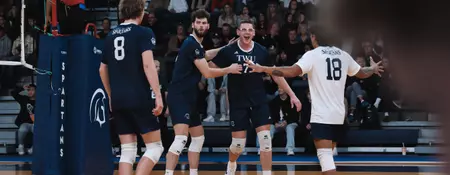 SCHMIDT LEADS SPARTANS TO THREE-SET WIN OVER UFV