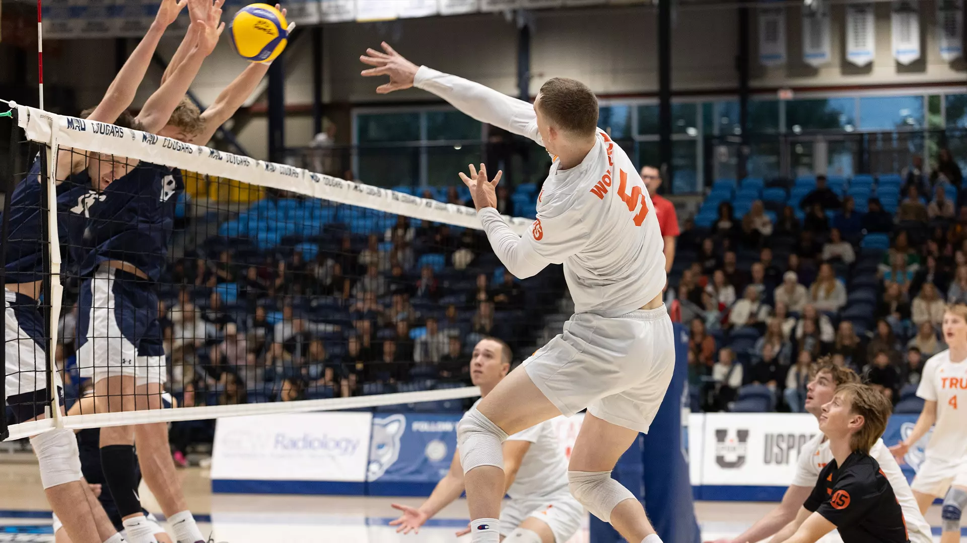 WolfPack receive balanced effort in attack but fall to
Cougars