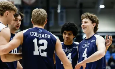 MVB: Cougars keep undefeated streak going with win over the
Huskies