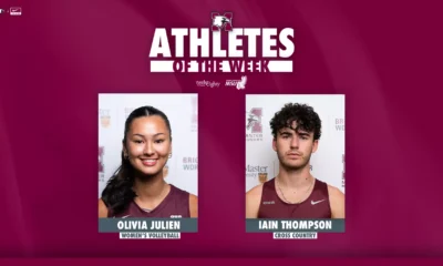 Julien and Thompson named Marauder Athletes of the
Week
