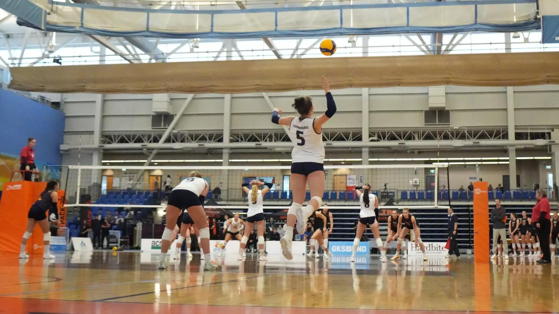 T-Birds grind out five set win over WolfPack
