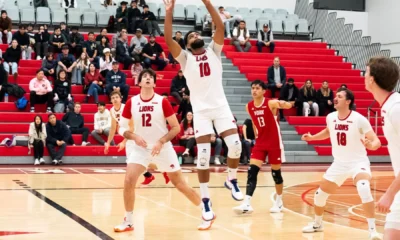 LIONS DROP FIVE-SET SATURDAY SHOWDOWN TO VARSITY
BLUES