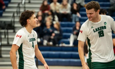 MEN’S VOLLEYBALL: Lakers 1-1 in impressive Kingston
weekend