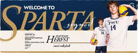 SPARTANS ANNOUNCE SIGNING OF NATHAN HERFST