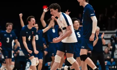 NO. 9 VARSITY BLUES IGNITE THE HOME CROWD IN FIVE SET
VICTORY