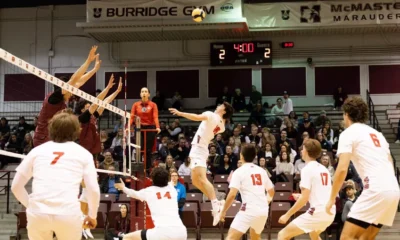 MVB RECAP: Gryphons Drop Weekend Doubleheader at
McMaster