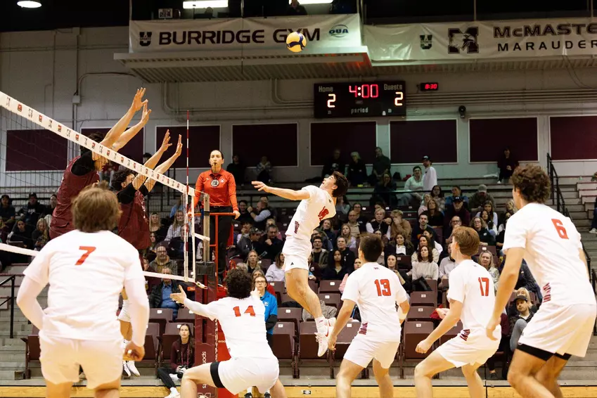 MVB RECAP: Gryphons Drop Weekend Doubleheader at
McMaster