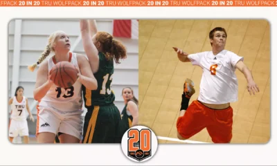 WOLFPACK TOP 20 MOMENTS IN 20 YEARS – TRU’s first CIS/U
SPORTS First-Team All-Canadians – Perrin and Schuetze