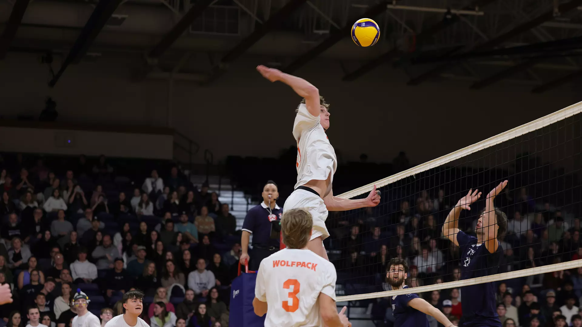 WolfPack push No. 2 Spartans the distance in five set
defeat