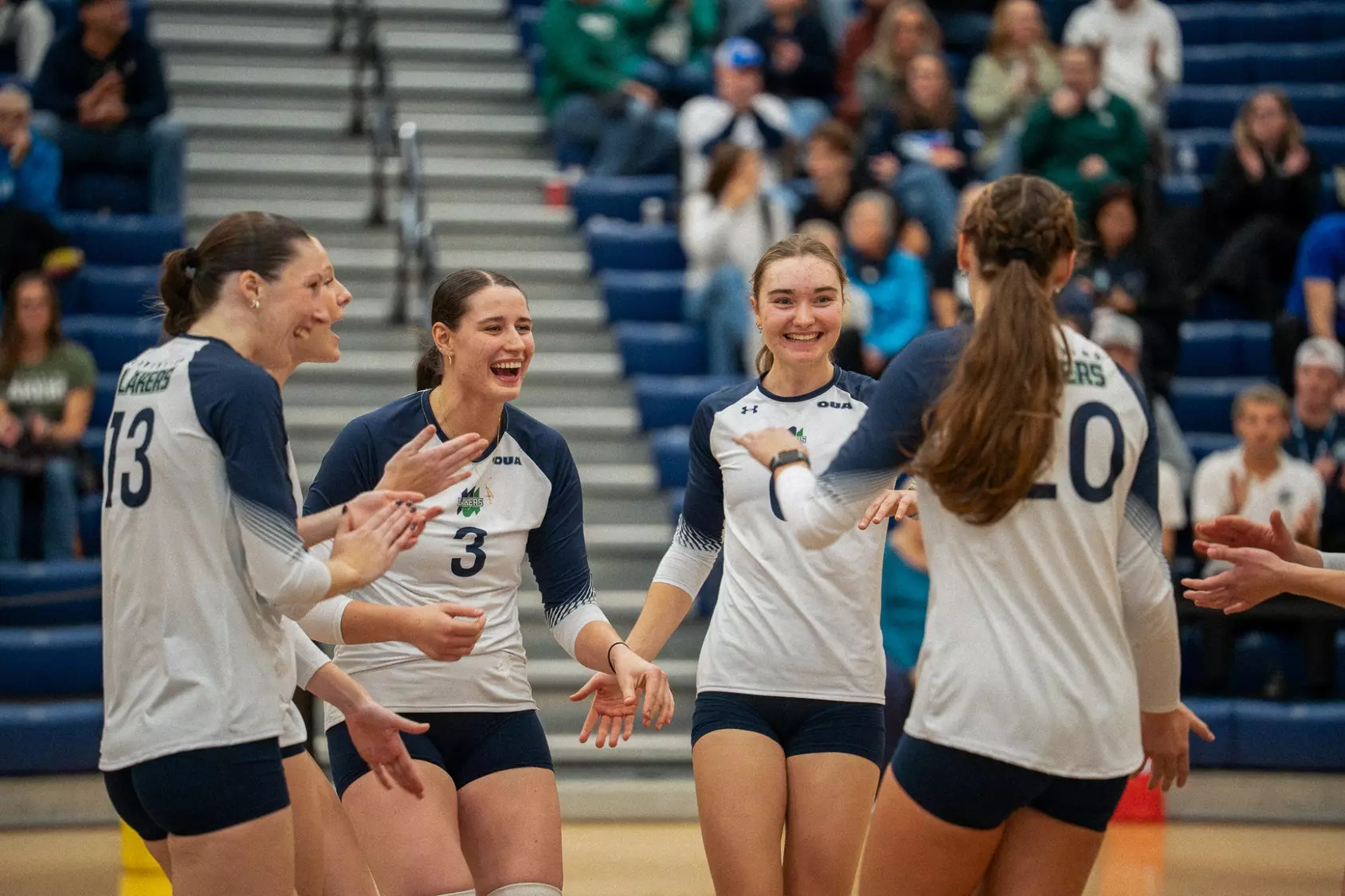 WOMEN’S VOLLEYBALL: Lakers beat Brock in five sets