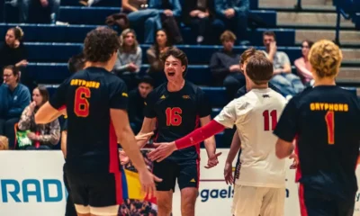 MVB RECAP: Gryphons Split Road Doubleheader with No.
7-ranked Queen’s Gaels