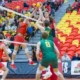 Dinos sweep Bears at Block Party