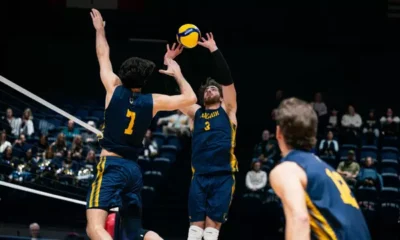 No. 5 Men’s volleyball sweeps weekend against
Waterloo