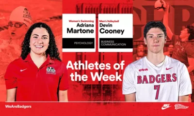 Martone, Cooney named Brock University Athletes of the
Week