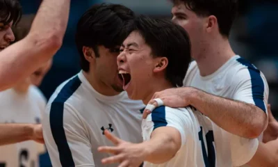 BLUES UP TO THE CHALLENGE IN FIVE SET CLASSIC