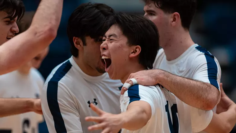 BLUES UP TO THE CHALLENGE IN FIVE SET CLASSIC