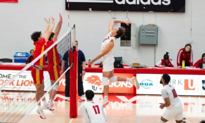 LIONS DROP HEARTBREAKING FIVE-SET HEAVYWEIGHT BATTLE TO
GRYPHONS