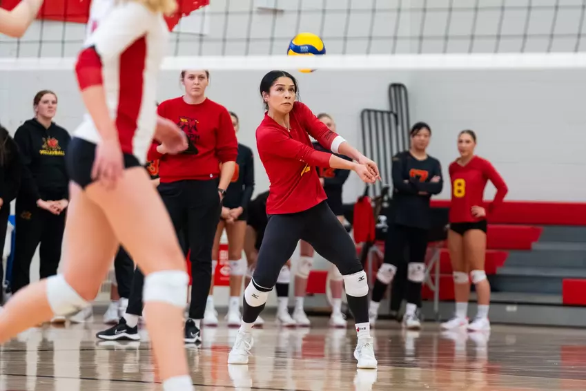 WVB RECAP: Gryphons Sweep Road Doubleheader at York to
Extend Win Streak to Four