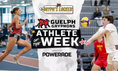 Nicole McKenzie (Women’s Track and Field) and Killian
Donovan (Men’s Volleyball) Named Gryph’s Locker Athletes of the
Week, presented by POWERADE