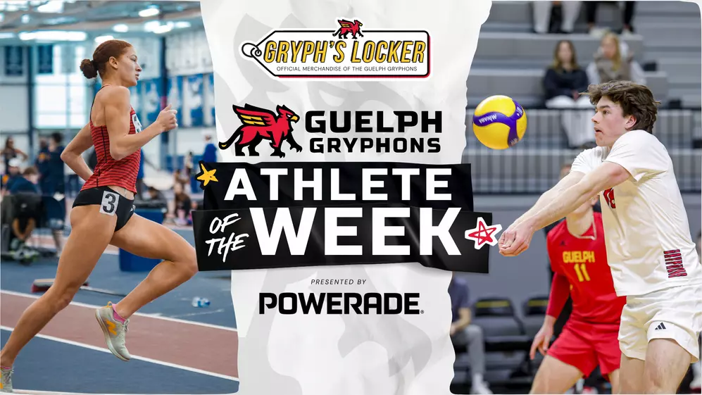 Nicole McKenzie (Women’s Track and Field) and Killian
Donovan (Men’s Volleyball) Named Gryph’s Locker Athletes of the
Week, presented by POWERADE
