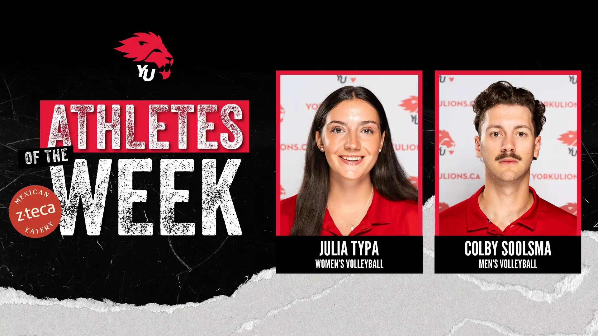TYPA, SOOLSMA NAMED Z-TECA MEXICAN EATERY YORK ATHLETES OF
THE WEEK FOR PERIOD ENDING FEB. 1
