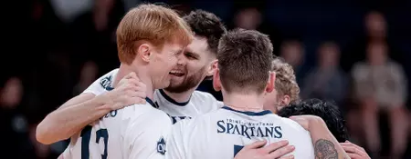 NO. 2 SPARTANS GET WEEKEND SWEEP WITH WIN OVER
HUSKIES