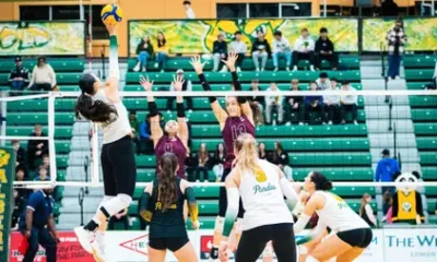 Pandas take care of business in straight-sets victory over
Griffins