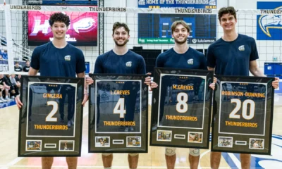 Thunderbirds finish regular season in style on Senior
Night