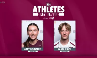 Delamere and Zunti named Marauder Athletes of the
Week