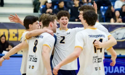 Thunderbirds eliminate Dinos in four-set playoff
thriller