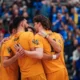 Bisons offer up reverse sweep, win 11th game in a row, 3-2
over UBCO to open quarterfinals