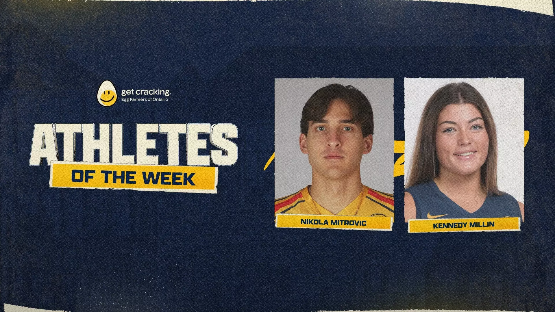 Nikola Mitrovic, Kennedy Millin named Queen’s
Student-Athletes of the Week