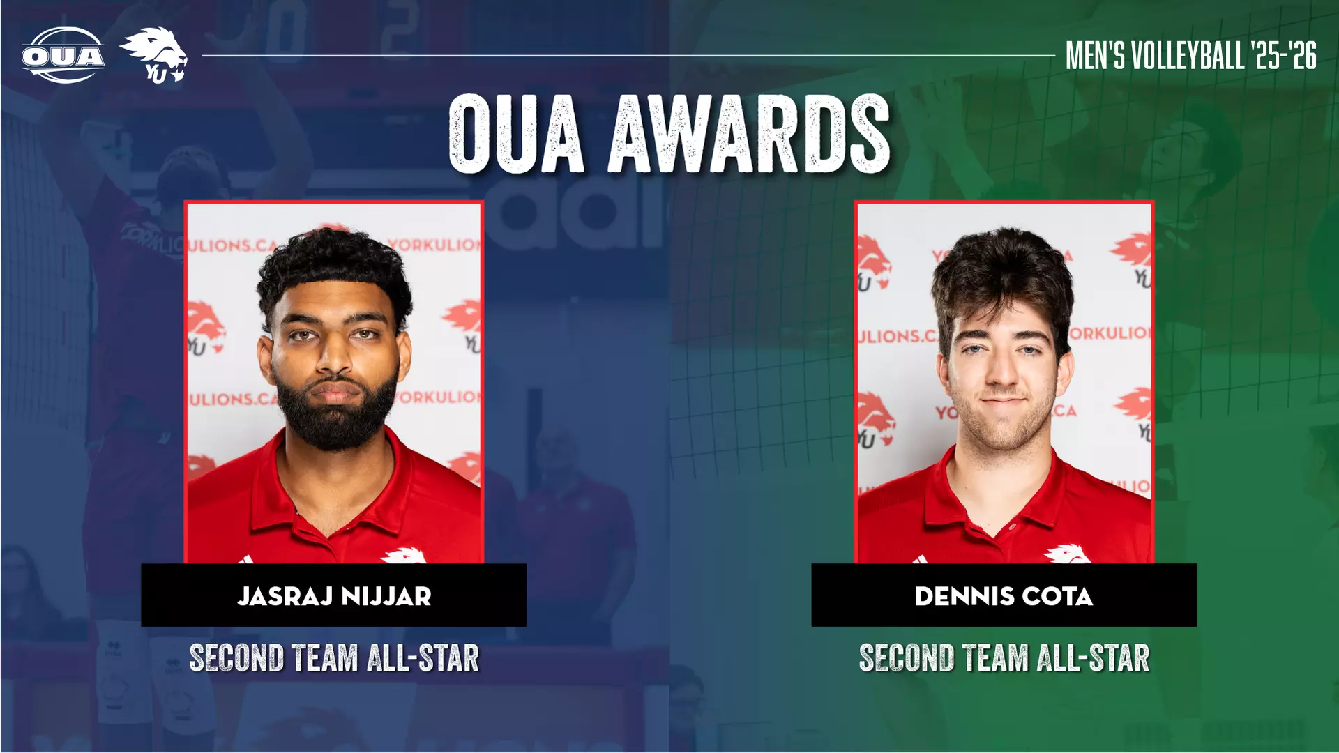 NIJJAR, COTA COLLECT OUA SECOND TEAM ALL-STAR
SELECTIONS