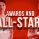 Cooney earns third-consecutive all-star nod, Everett secures
spot on all-rookie team
