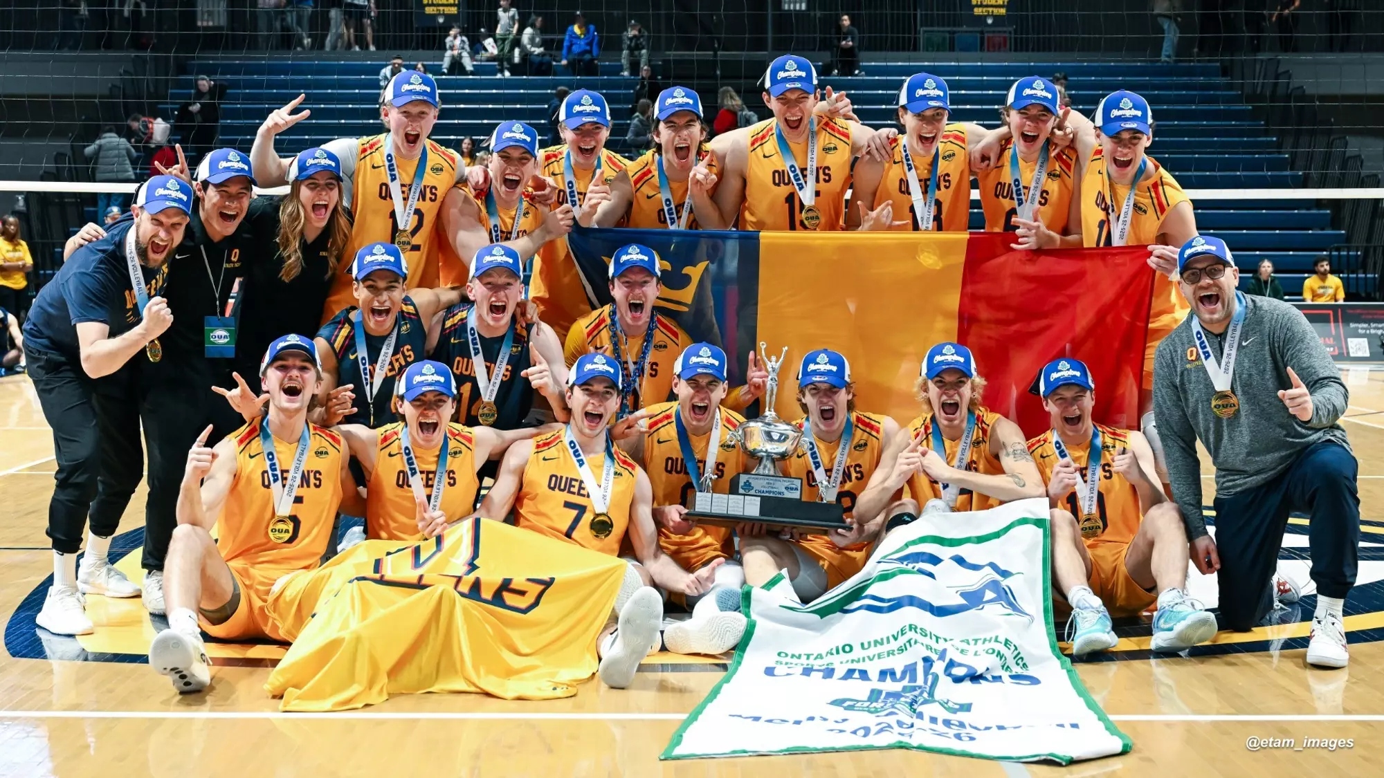 Queen’s Men’s Volleyball defeat Windsor in straight sets to
win second straight Forsyth Cup