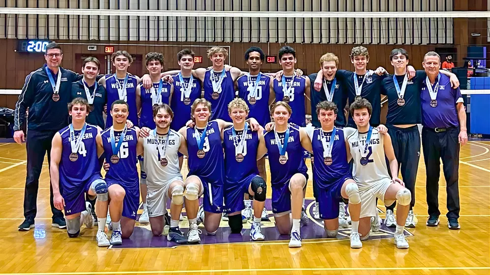 The Mustangs are NATIONALS bound after a 3-0 Sweep against
Nipissing in the Bronze Medal Match