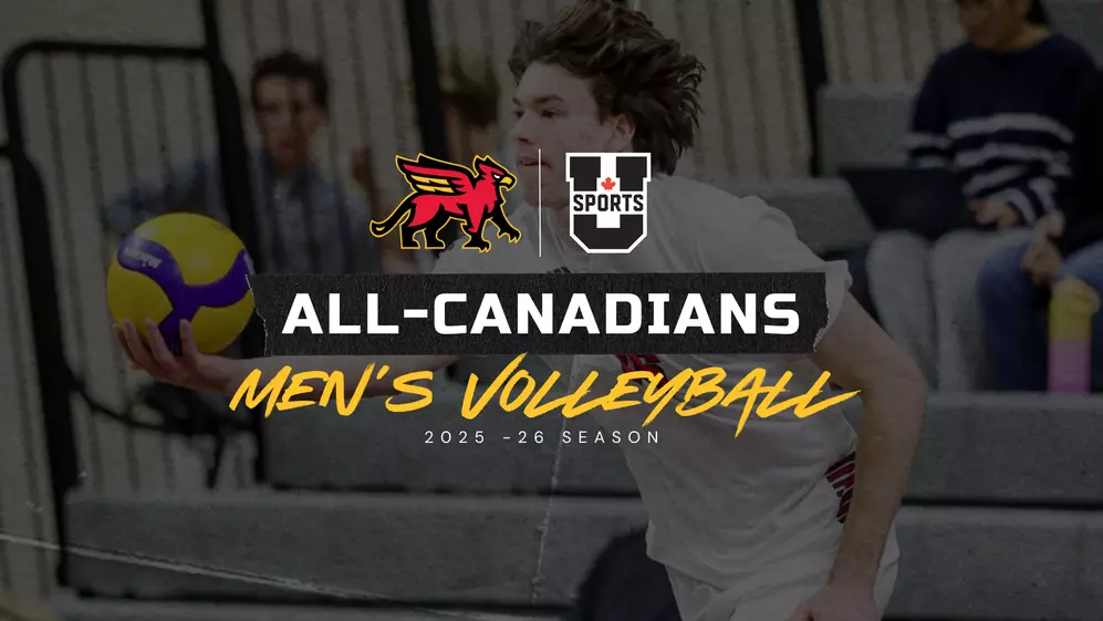 Gryphons Men’s Volleyball: Killian Donovan Named U SPORTS
Second Team All-Canadian