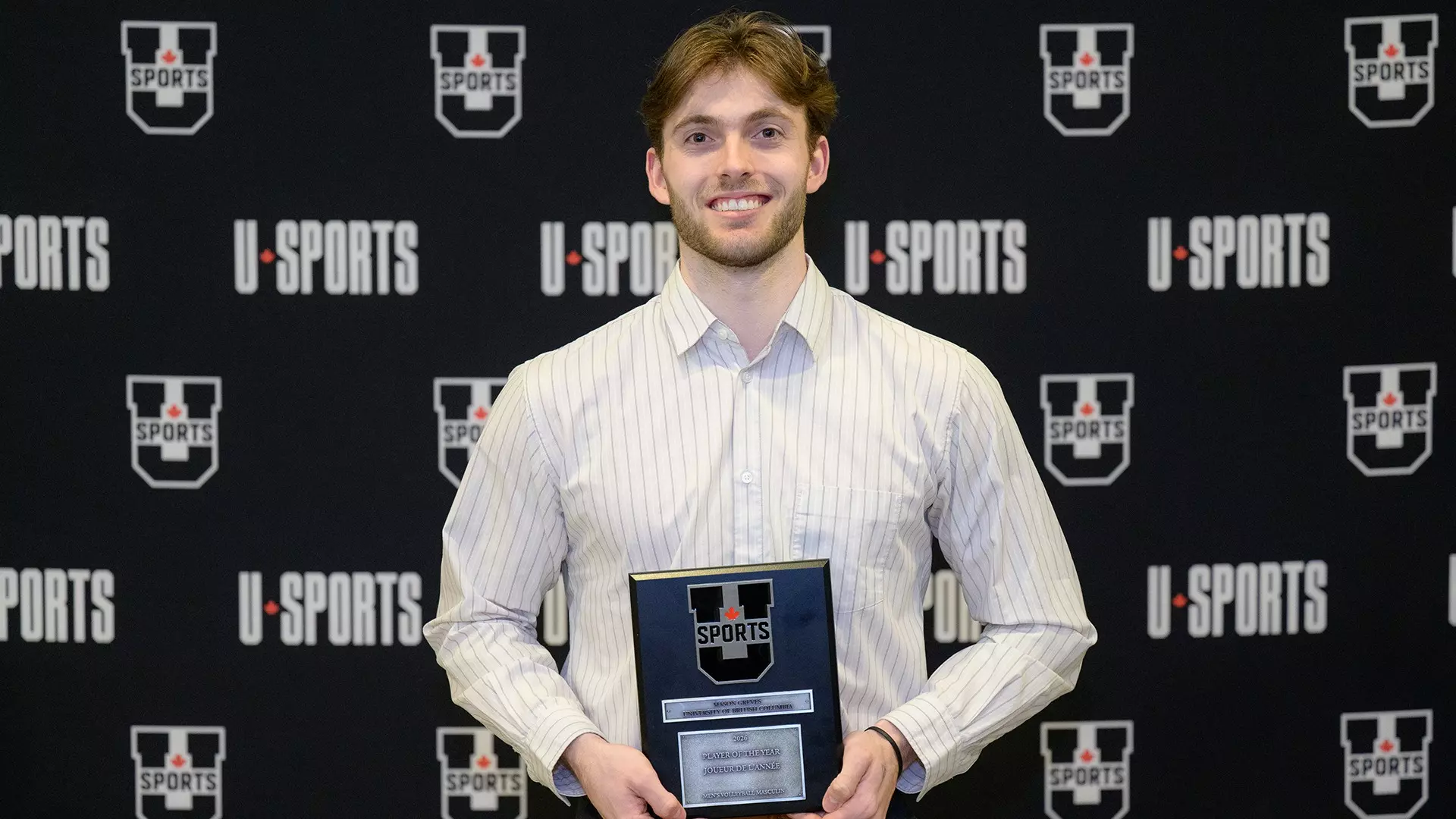 Mason Greves wins U SPORTS Player of the Year, Hawkins named
Coach of the Year