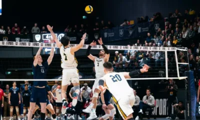 Resilient Lancers push Trinity Western to four sets in
semifinal