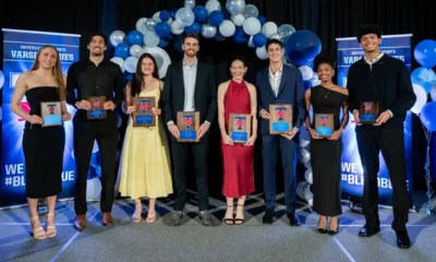 CHOWN, GROUT NAMED VARSITY BLUES ATHLETES OF THE
YEAR