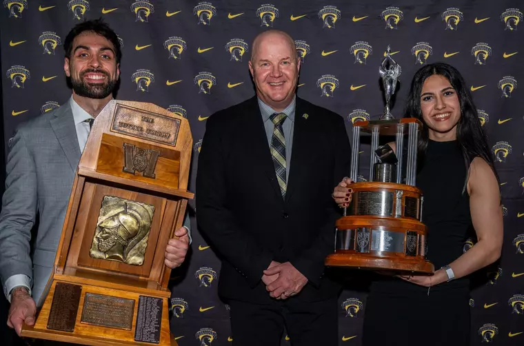 Sweep for Squash: Shemirani and Seth take home Athlete of
the Year Awards