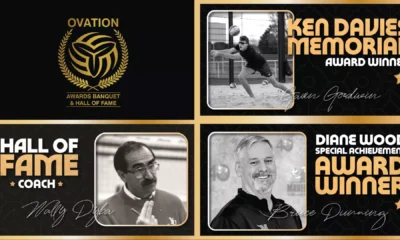 MULTIPLE GENERATIONS OF YORK MEN’S VOLLEYBALL HONOURED AT
OVA AWARDS BANQUET & HALL OF FAME INDUCTION