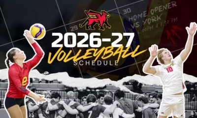 2026-27 Gryphons Men’s & Women’s Volleyball Schedule
Announced
