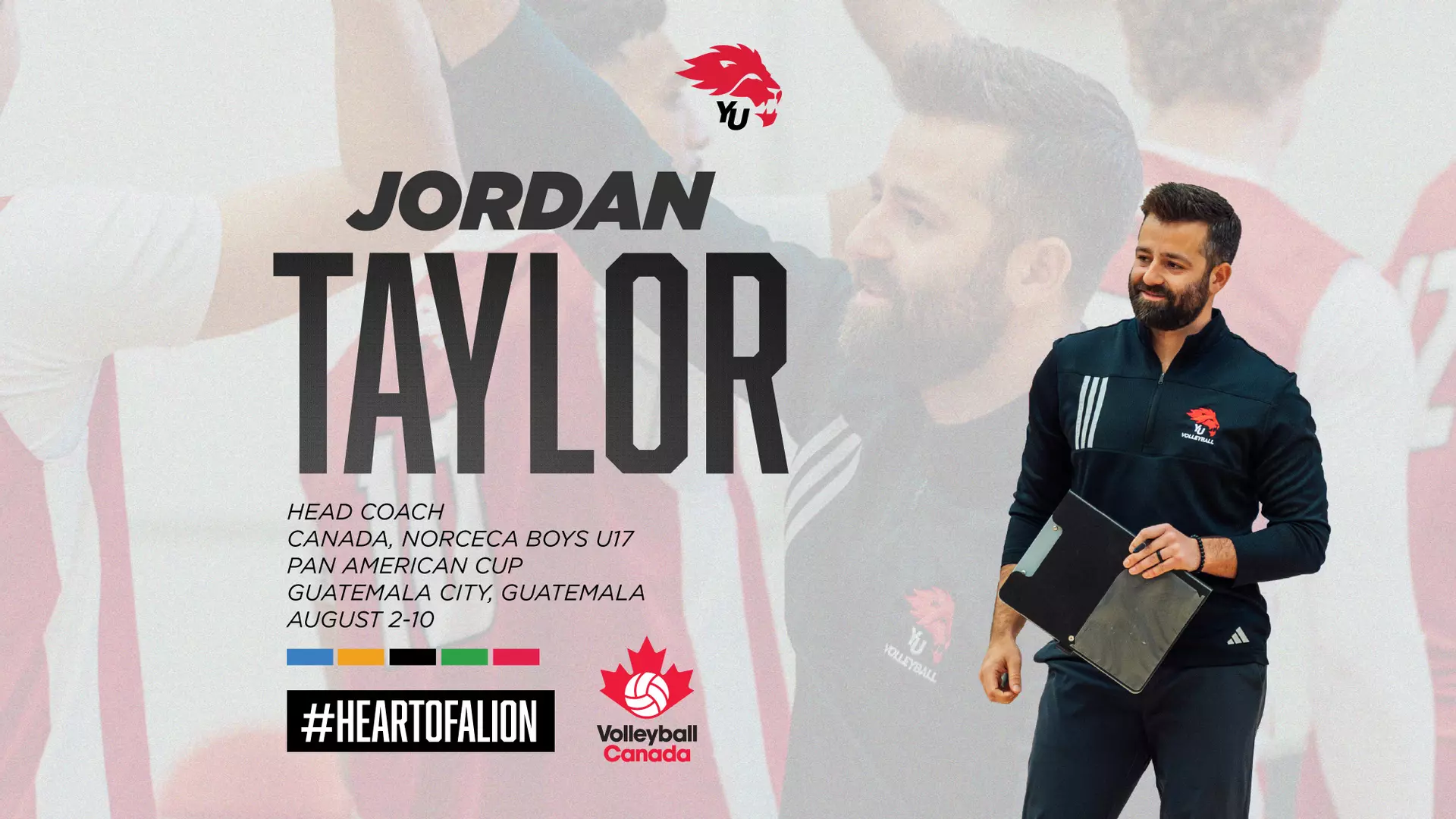 TAYLOR TO GUIDE CANADA AT NORCECA U17 BOYS PAN AMERICAN
CUP