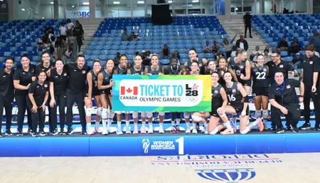 Pair of Pandas help Canadian Women’s Volleyball National
Team qualify for LA28 Olympics