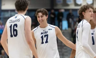 Former Cougar Max Turgeon is recognized with the President’s
Student of the Year Award