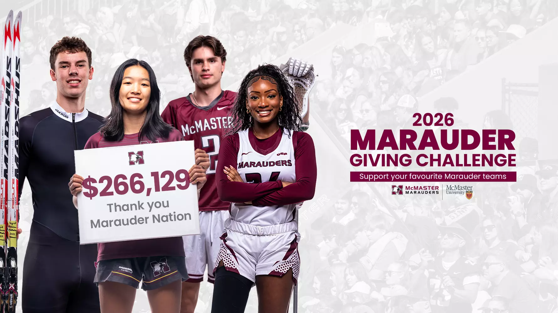 Marauder community raises record 6,129 in 2026 Giving
Challenge